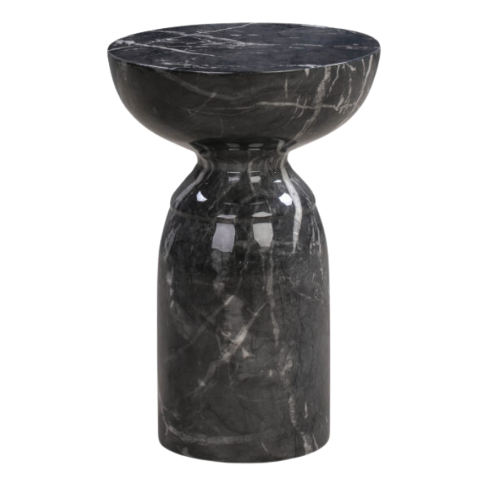 Black Marble Side Table - Pick Up in store only!