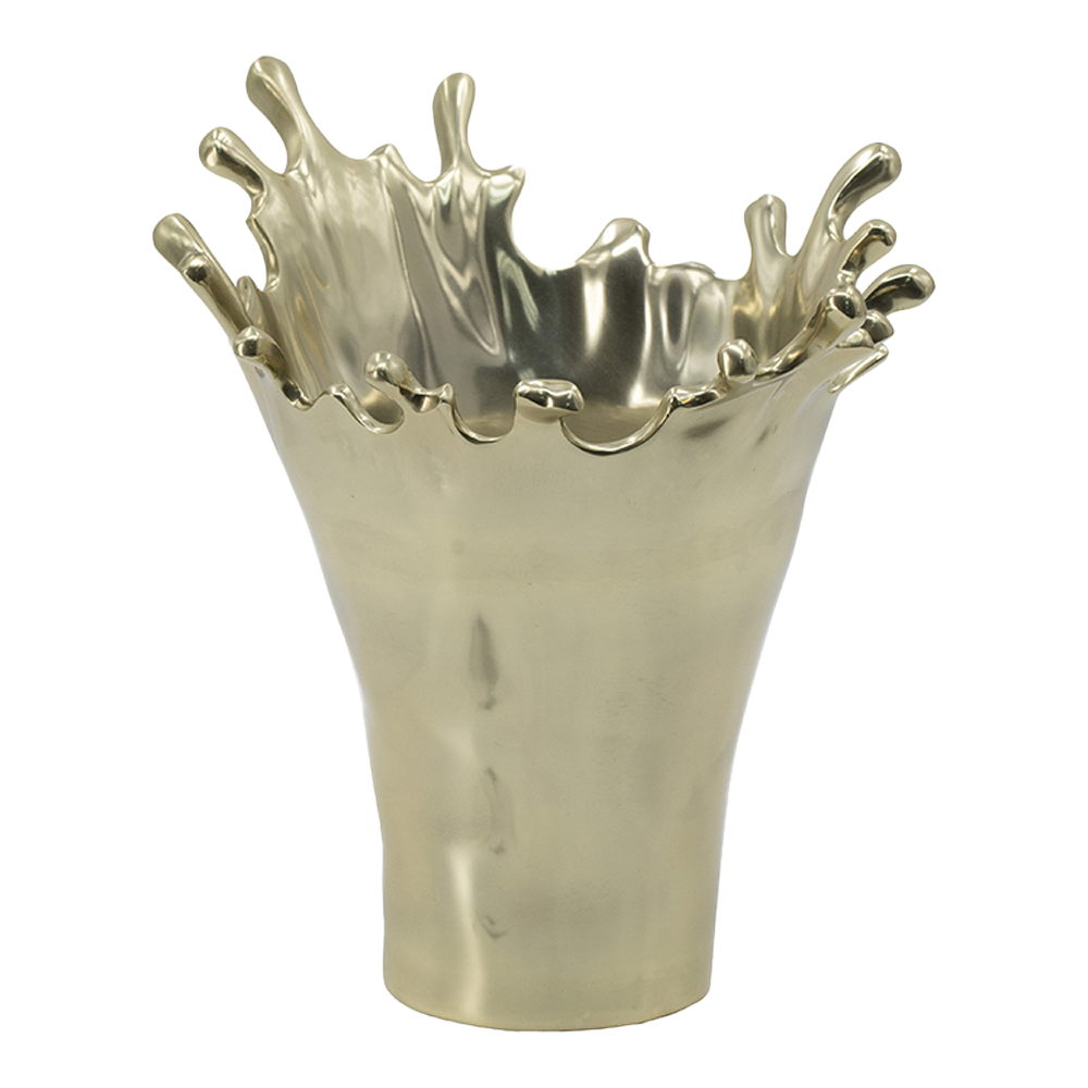 Gold Splatter Vase-Vase-Dwell Chic
