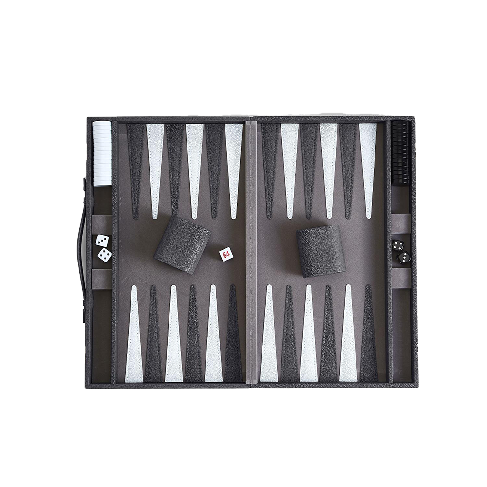 Gentlemen's Backgammon Gray Set