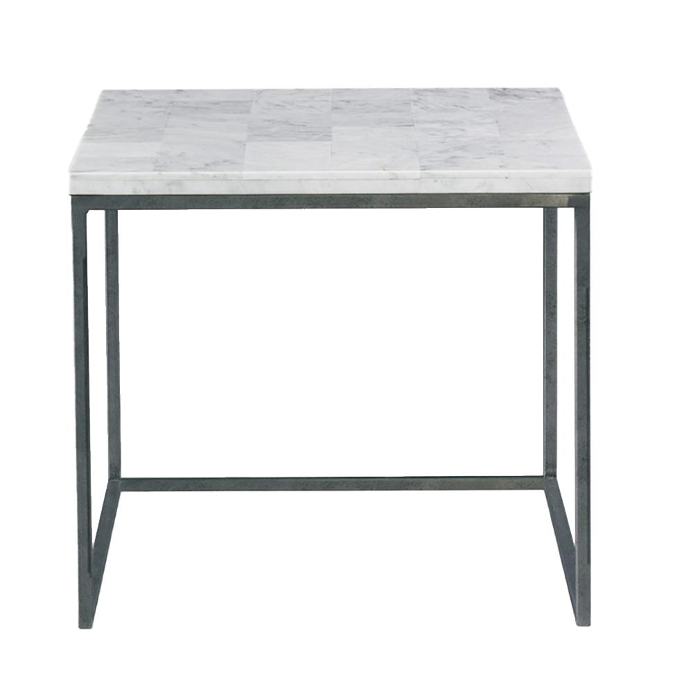 Natural White Stone Side Table- Pick up in Store Only-Furniture-Dwell Chic