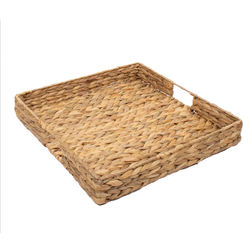 Square Tray - Natural Woven-Tray-Dwell Chic