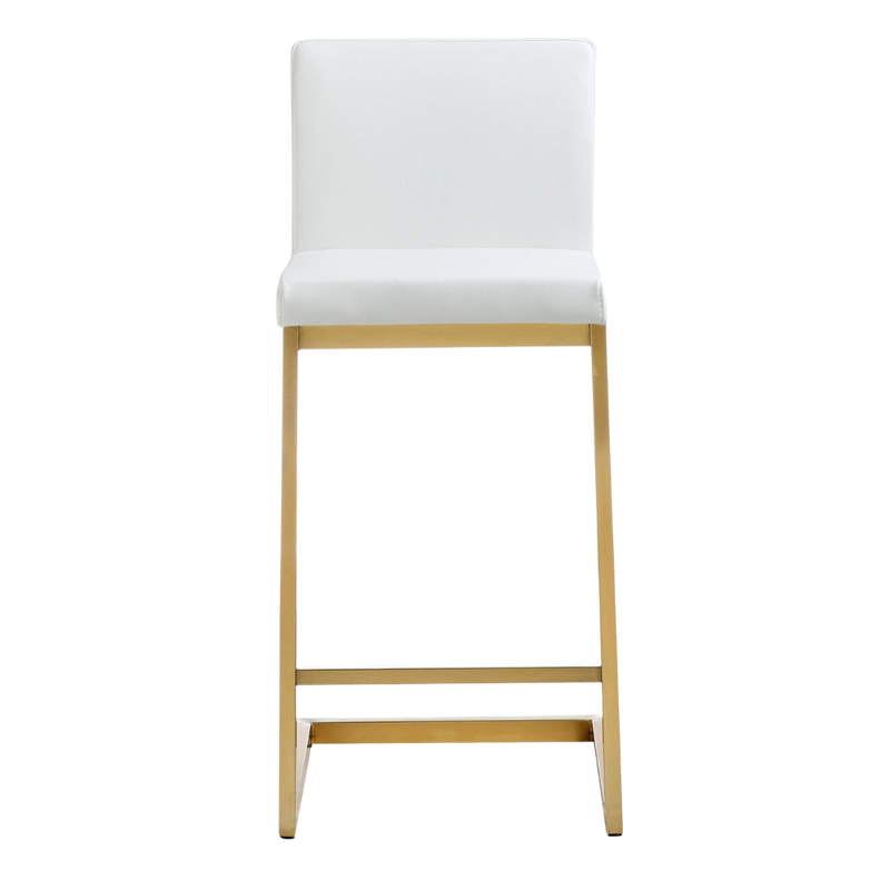 White Gold Steel Counter Stool - Pick up in store only!