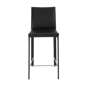 Black Leather Counter Stool - Pick up in store only!