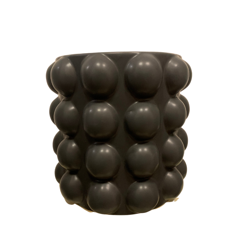 black bubble plant pot Black Bubble Planter – Villa West Designs