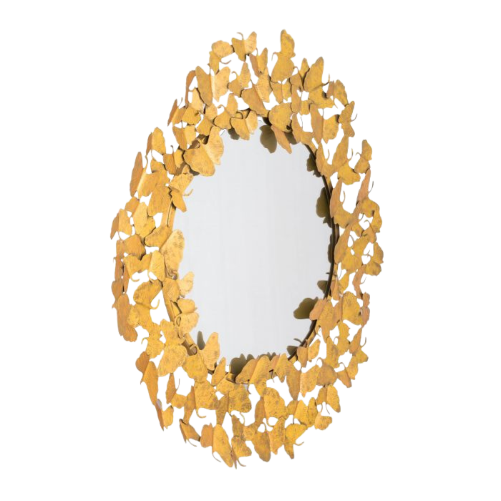 36" Ginko Leaf Mirror