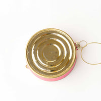 back of caviar glass ornament