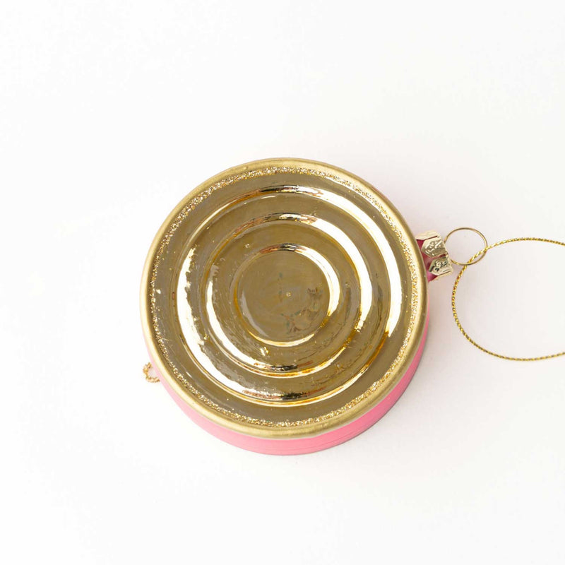 back of caviar glass ornament