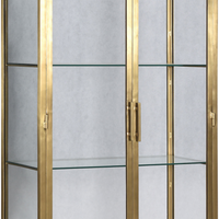 Gold and Glass Cabinet - Pick up in store only!