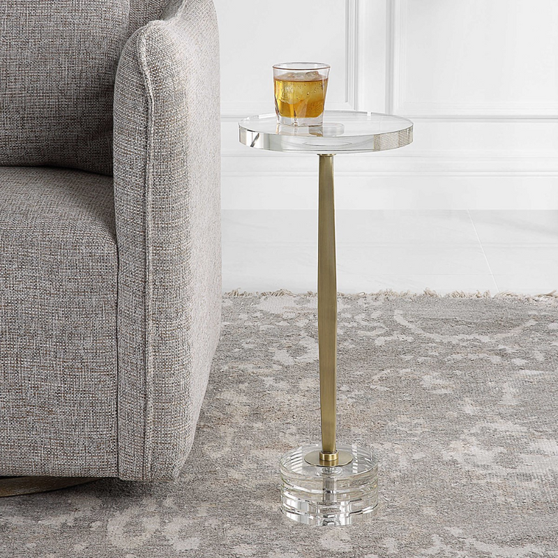 Glass Drink Table - Pick Up in Store Only!!