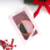 caviar glass ornament in box