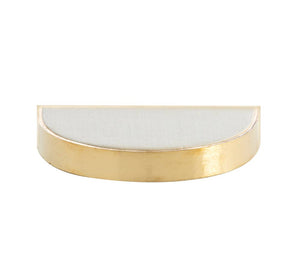 Large Wallace D-shape Wall Shelf - Gold