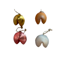 Fortune Cookie Ornament, 4 Asst, Resin, 2"