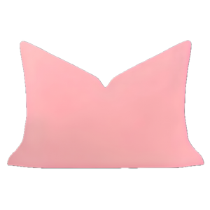 Pink pillow on a white background