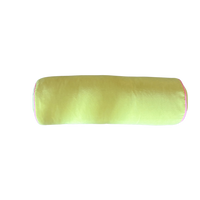 Yellow cylindrical object on a white background