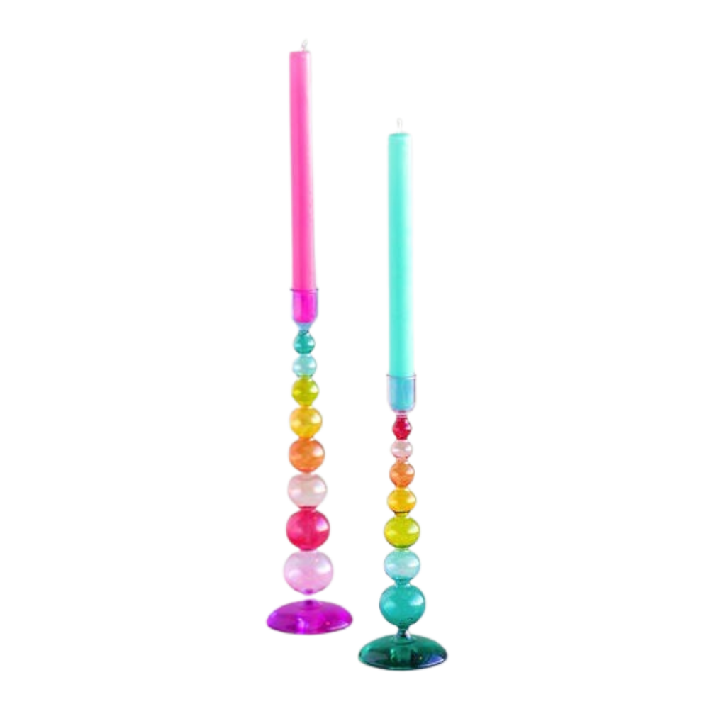 Rainbow Finial Candle Holder - Available in 2 sizes
