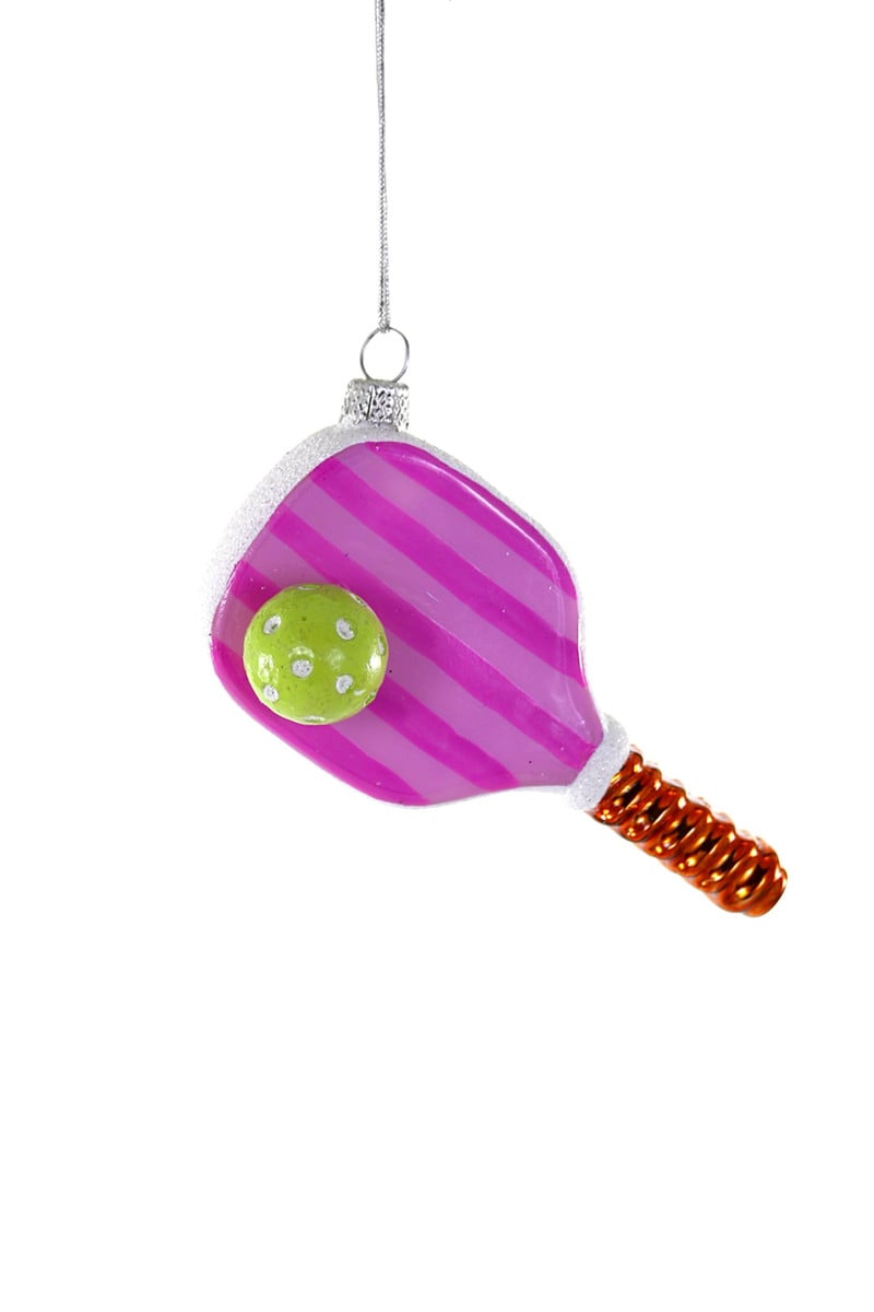 Pink Pickleball Holiday Ornament