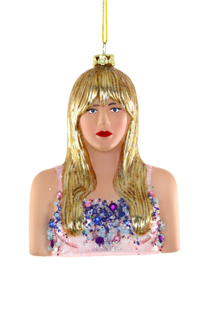 Taylor Swift Bust Holiday Ornament