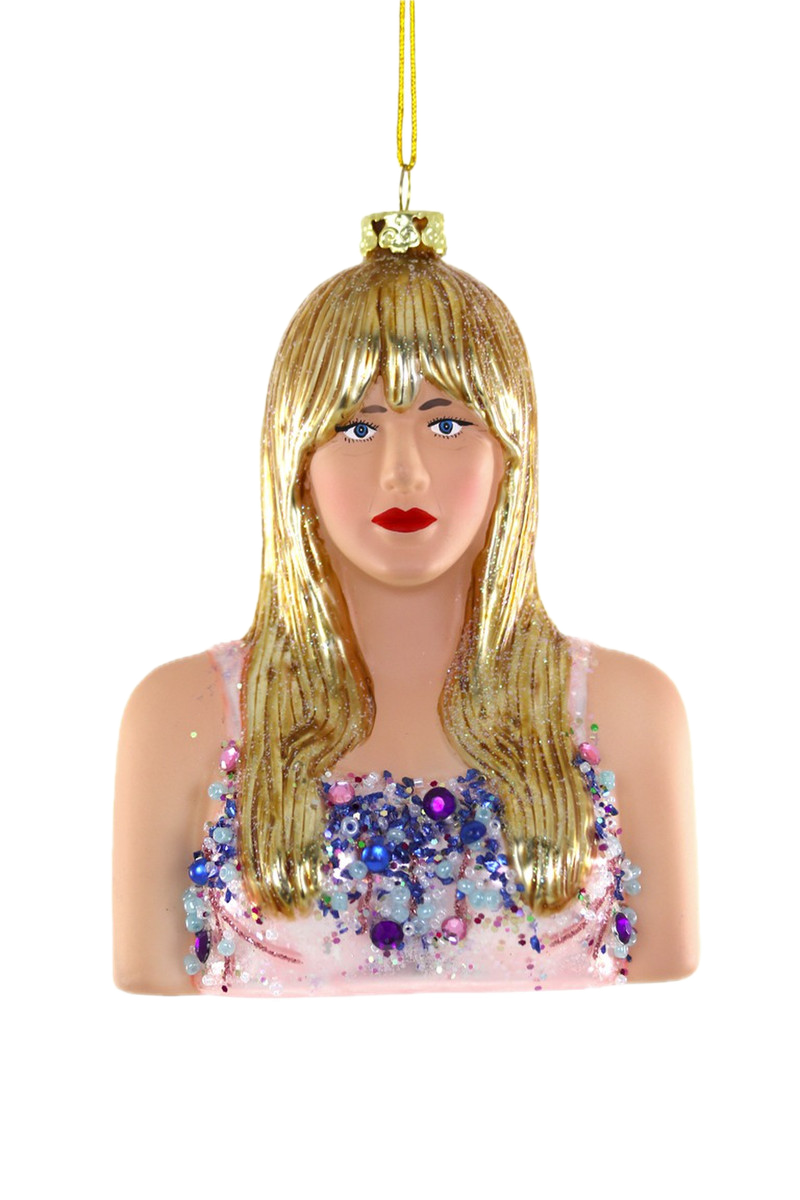 Taylor Swift Bust Holiday Ornament