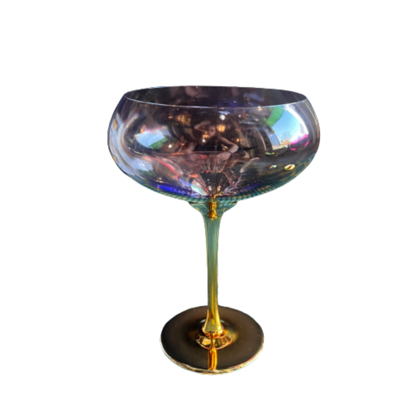 Gilded Coupe Champagne Glass available in 6 colors