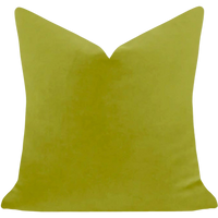 Green pillow on a white background