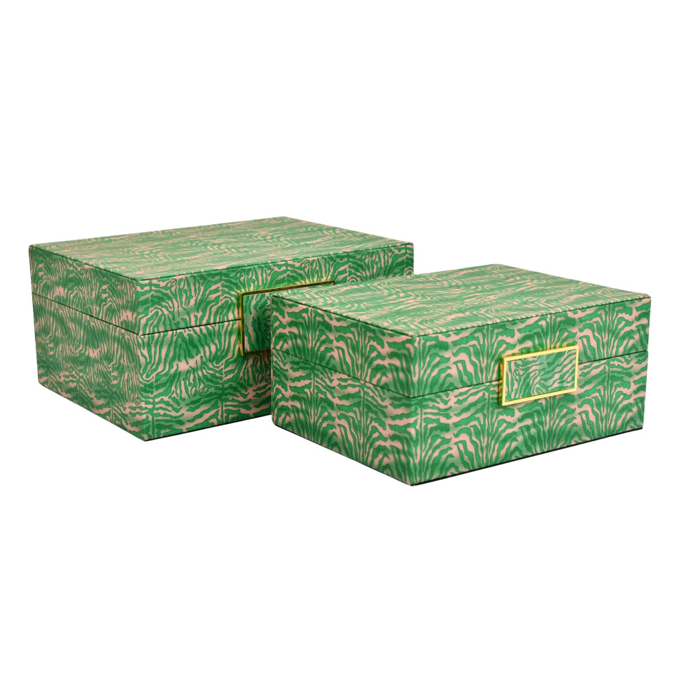 Green and Pink Boxes- 2 Sizes Available