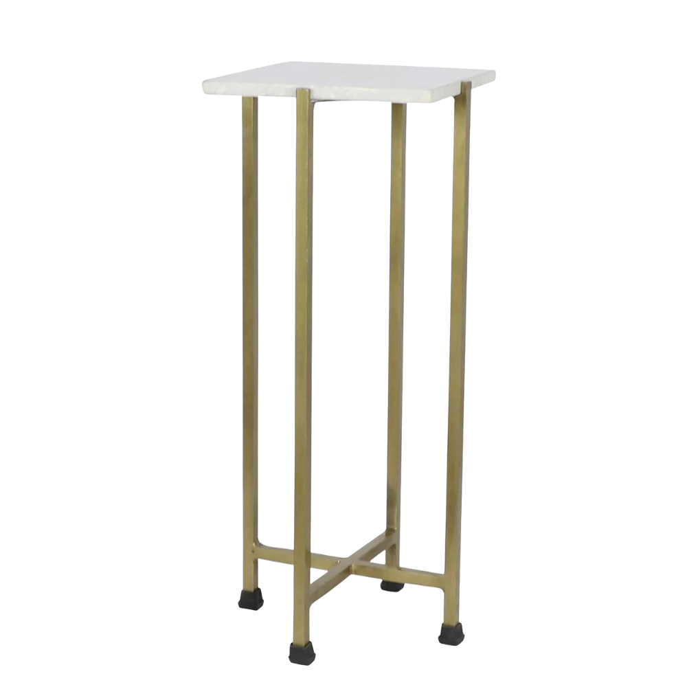 Golden Marble Side Table - Pick up in store only!