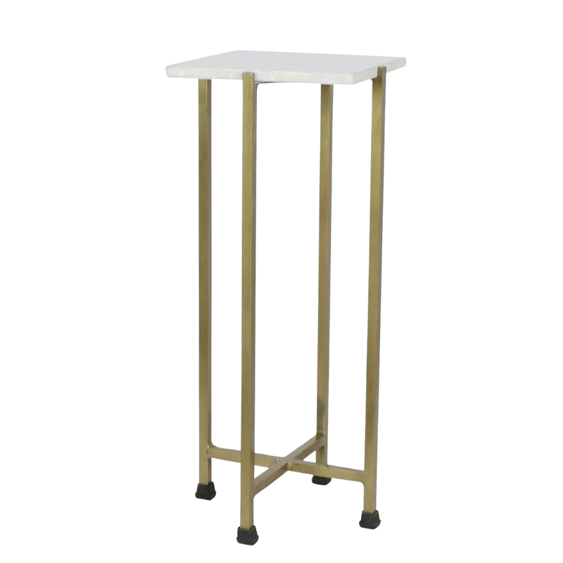 Golden Marble Side Table - Pick up in store only!