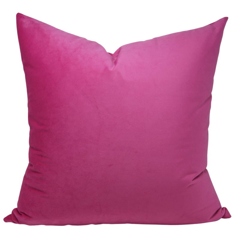 Pink Fuchsia Velvet Pillow