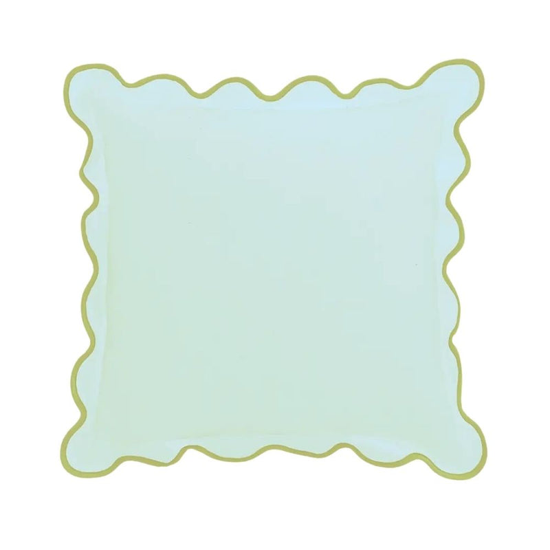 Scalloped Linen Pillow