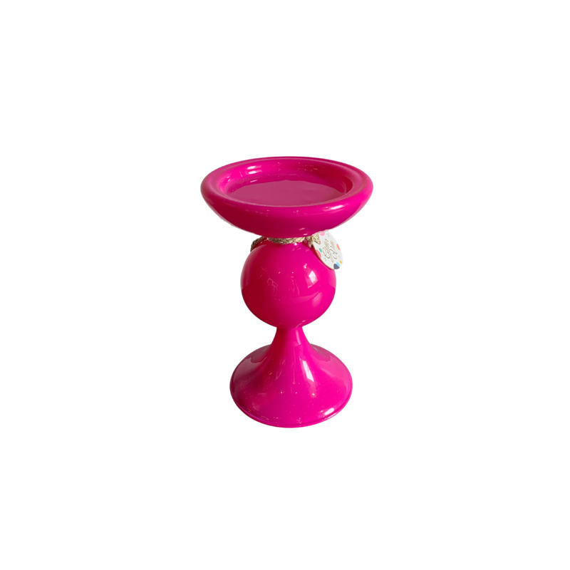 Sugar Plum Pillar Candle Holders - 12 Assorted Colors and Sizes Available
