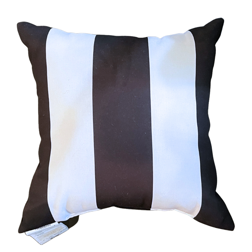 Black & White Outdoor Pillow