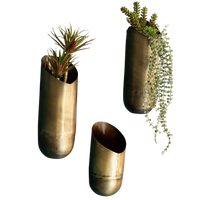 Brass Wall Vases - 3 Sizes available