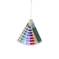 Colorful color guide ornament on white background