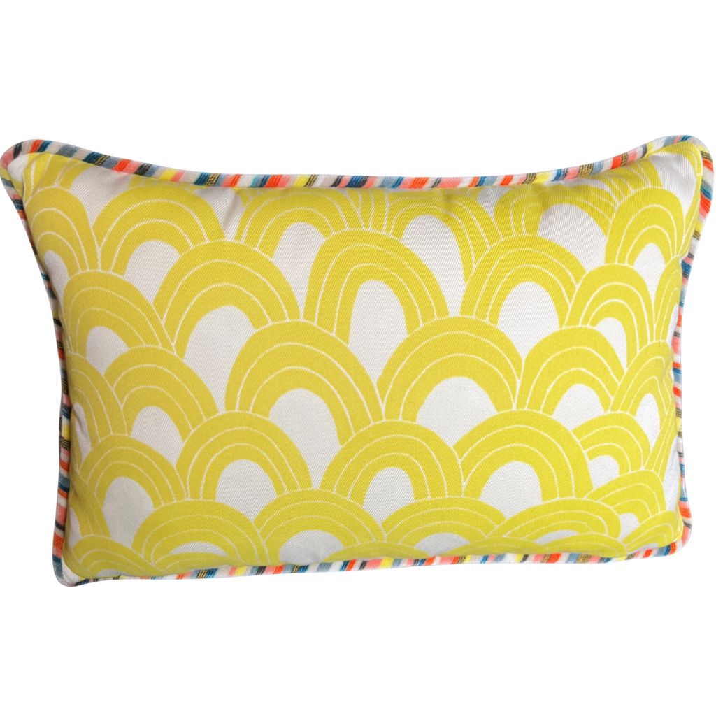 Yellow Rainbow Pillow-Default Title-Villawestdesigns