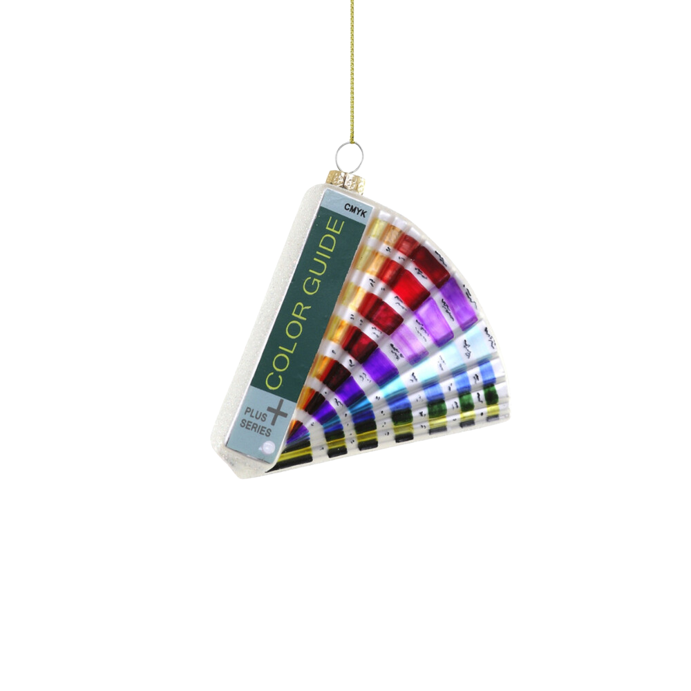 Color guide ornament on white background