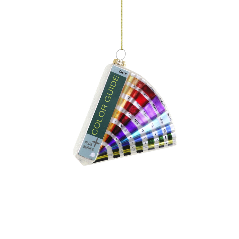 Color guide ornament on white background