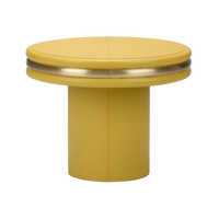 Mustard Leather Coffee Table - Pick up in store only!