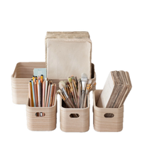 Wood Nesting Containers w/ Handles