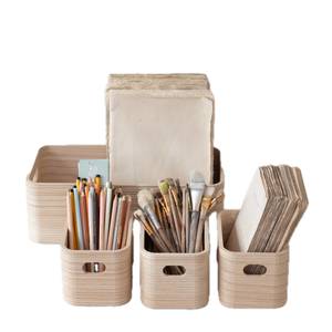 Wood Nesting Containers w/ Handles