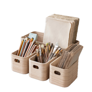 Wood Nesting Containers w/ Handles