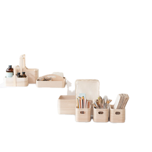 Wood Nested storage Containers - Set of 3