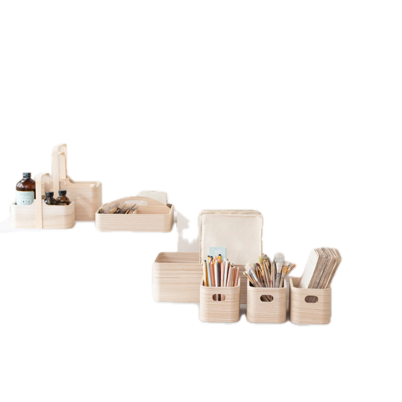 Wood Nested storage Containers - Set of 3