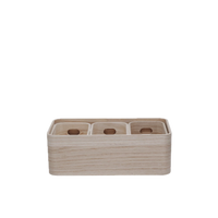 Wood Nested storage Containers - Set of 3