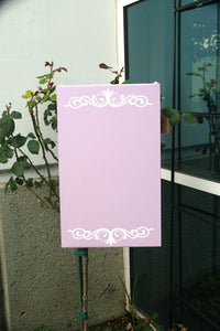 FLAT ENAMALE LAVENDER RECTANGULAR MAGNETIC BOARD