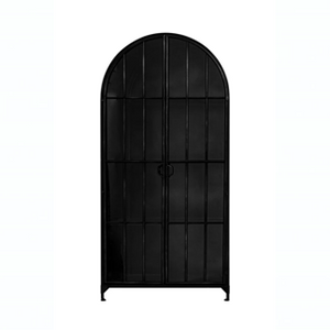 Black Metal Glass Cabinet - Pick up in Store Only!