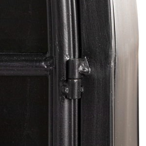 Black Metal Glass Cabinet - Pick up in Store Only!