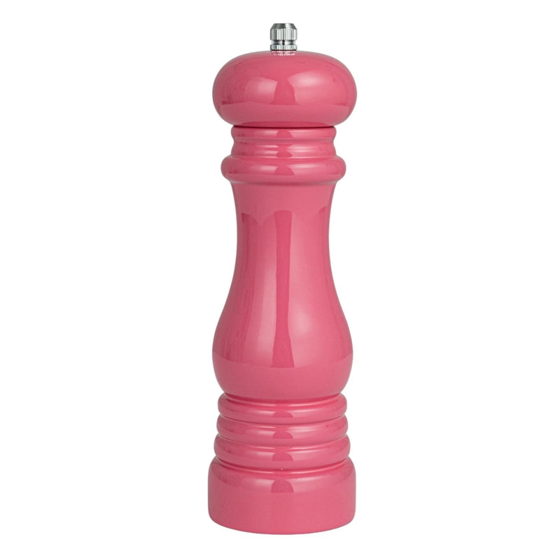 Enameled Rubberwood Salt/Pepper Mill, Pink