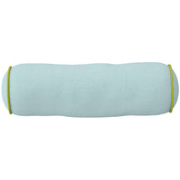 Blue/Green Two-Toned Round Bolster Pillow: Full/Queen, 9" x 36"