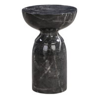 Black Marble Side Table - Pick Up in store only!
