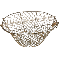 Rustic Metal Wire Basket